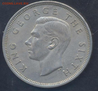 2 кроны 1951 г.  18.11.2025 г. 22 -00 МСК. - Зеландия полкроны1