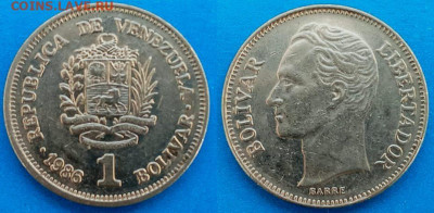 Венесуэла - 1 боливар 1986 года до 22.11 - Венесуэла 1 боливар, 1986  25