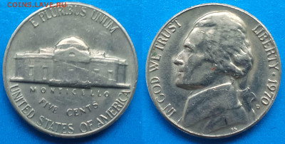 США - 5 центов 1970 года до 22.11 - США 5 центов, 1970   15