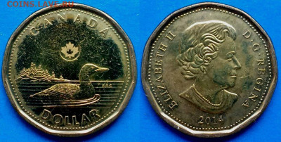 Канада - 1 доллар 2014 года (магнетик) до 22.11 - Канада 1 доллар, 2014  110