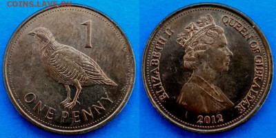 Гибралтар - 1 пенни 2012 года до 22.11 - Гибралтар 1 пенни, 2012  80