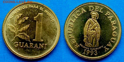 Парагвай - 1 гуарани 1993 года до 22.11 - Парагвай 1 гуарани, 1993  55