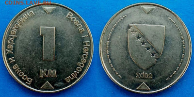 Босния и Герцеговина - 1 марка 2002 года до 22.11 - Босния и Герцеговина 1 марка, 2002   55