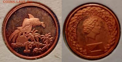 Токелау - 1 цент 2012 года до 23.11 - Токелау 1 цент, 2012  200