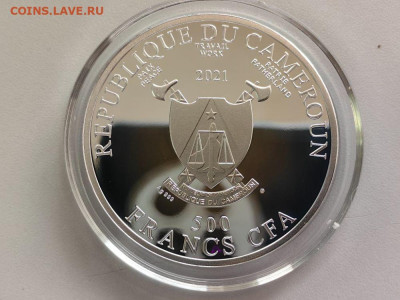 500фр 2021 Камерун Дюрер Автопортрет 28лет, Ag999, до 23.11 - Ч Дюрер Автопортрет-2