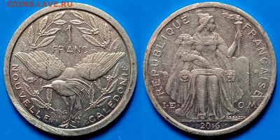 Новая Каледония - 1 франк 2016 года до 23.11 - Новая Каледония 1 франк, 2016  150