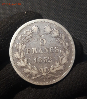ФРАНЦИЯ 5 франков 1832 года В Луи Филипп 1 До 23.11 - 20251010_222046