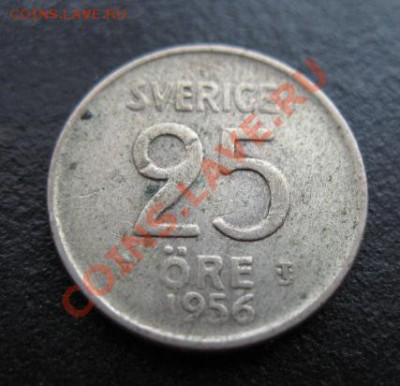 1956 год, Швеция, 25 О, серебро, до 28.02 в 21-00 мск - 56 швед 25