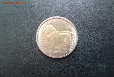 1 лира 2011 Турция Красная книга Лев Биметалл До 23.11.2025 - 20251117_145148