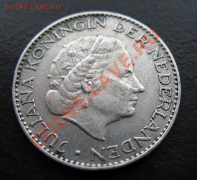 1956 год, Нидерланды, 1 G, серебро, до 28.02 в 21-00 мск - 56 нид