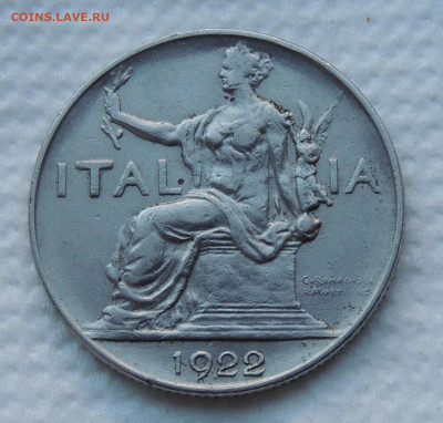 Италия 1 лира 1922 до 23.11.2025 - Италия 1 лира 22 .JPG