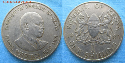 Кения 1 шиллинг 1980   до 24-11-25 в 22:00 - Кения 1 шиллинг 1980    217-к118-4580