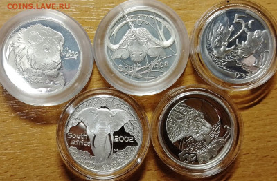 ЮАР набор 5 центов 2000-2004 Большая пятерка до 22,11 - IMG_20251118_152634_988