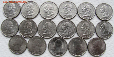 Квотеры США, Штаты (17 шт.) и др. монеты США. До 23.11.25 - 2.JPG