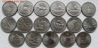 Квотеры США, Штаты (17 шт.) и др. монеты США. До 23.11.25 - 1.JPG