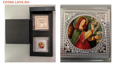 1дол 2018 Ниуэ. М.Франческини. Ангел хранитель, Ag999, до 26 - Ю Ангелы Италия-0