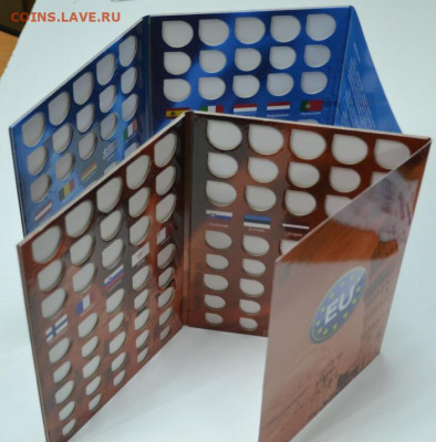 Альбом-планшет "Разменные монеты Евро", в 2-х томах - евро.JPG