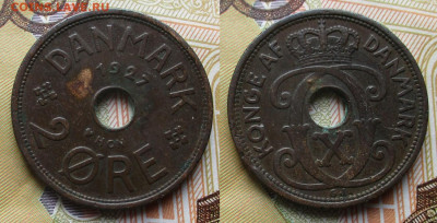 Дания 2 эре 1927  до 26-11-25 в 22:00 - Дания 2 эре 1927    646-1