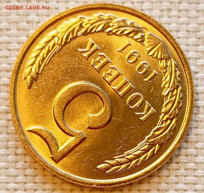 5 копеек 1991 года ММД Штемпельный Блеск до 22.11 в 22.00 - 1763650646959