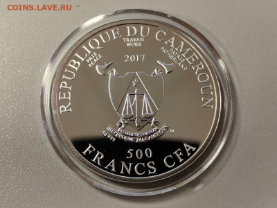 500фр 2017 Камерун Боттичелли. Рождение Венеры, Ag925, до 27 - Ю Камерун Венера-3