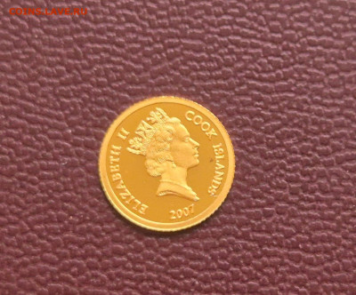 2 золотые монеты 9999 1.555 гр. и 0,5 гр. - Cook-2007-II