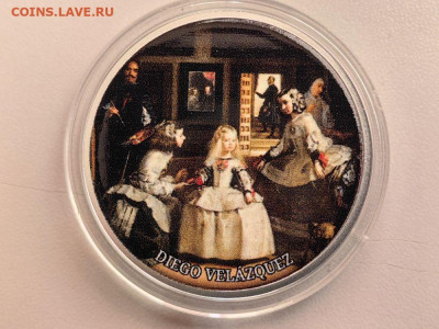 500фр 2017 Камерун Диего Веласкес Фрейлины, Ag925, до 28.11 - ю Камерун Фрейлины-1