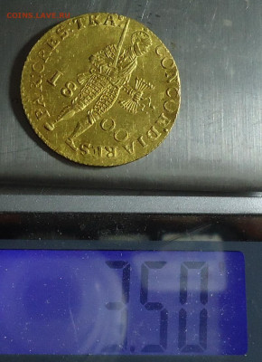 Монета Нидерланды 1 дукат 1800 года - 14.JPG