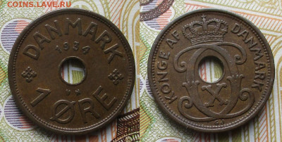 Дания 1 эре 1934 до 29-11-25 в 22:00 - Дания 1 эре 1934    442-1