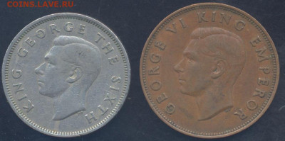 Новая Зеландия 1 флорин 1950 г. 25.11.2025 г. 22 -00 МСК. - Н.З. флорин1