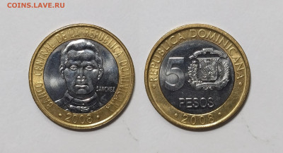 Доминиканская Республика 5 песо 2008 г - 26.11 - IMG_20251121_080703