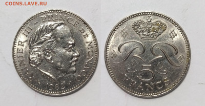 Монако 5 франков 1982 г Ренье III - 26.11 - IMG_20251121_173904