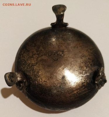 Серебряная солонка с дефектом на оценку. - 03