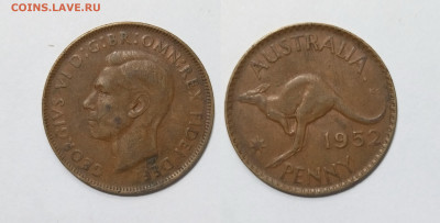 Австралия 1 пенни 1952 года Георг VI - 26.11 - IMG_20251121_074614