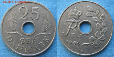 Дания 25 эре 1966 до 29-11-25 в 22:00 - Дания 25 эре 1966    9533