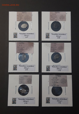 Пётр I 1 копейка ЧЕШУЯ 1697 - 1717 года 21 монета До 30.11 - 20251010_214417