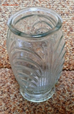 Винтажная стеклянная ваза - советская винтажная стеклянная ваза 3.JPG