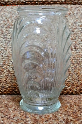Винтажная стеклянная ваза - советская винтажная стеклянная ваза 1.JPG