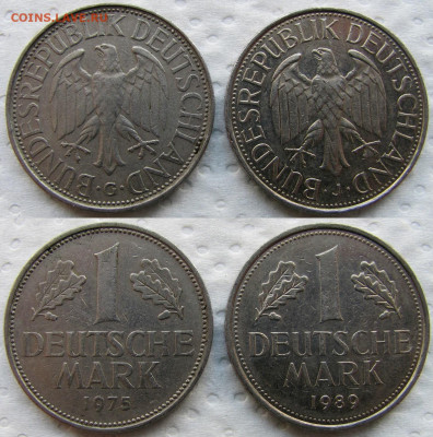 Германия 1975-1992 (4 монеты). До 01.12.25 22-00 - 1