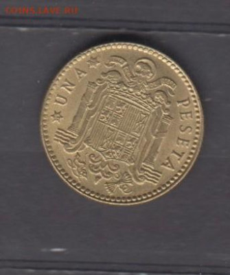 Испания 1975(76) 1 песета ( блеск) до 02 12 - 211а