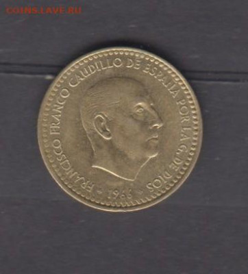 Испания 1966(73) 1 песета  блеск до 02 12 - 212