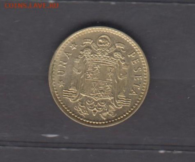 Испания 1966(73) 1 песета  блеск до 02 12 - 212а