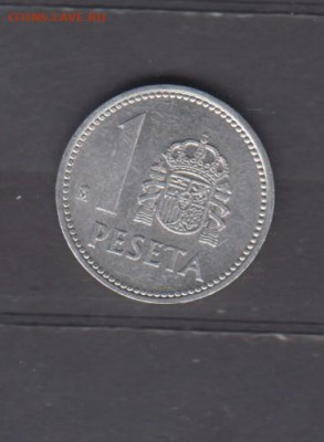 Испания 1985 1 песета блеск до 02 12 - 214а