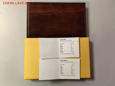 10дол 2012-13гг О-ва Кука, Нано Земля и Космос (2шт), Ag925 - ЯЯ Нано земля космос-4