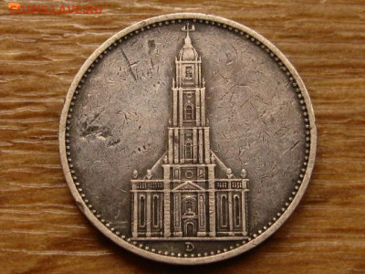 Германия 5 марок 1935 D кирха до 01.12 в 22.00М - IMG_6516_edit_402680228651336