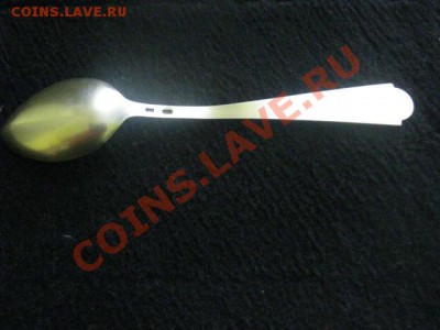 Ложка чайная серебряная с позолотой. До 28.02.2012г. - ложка и кр. коп 005.JPG