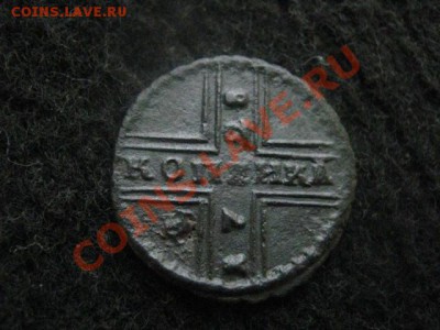 Копейка крестовая 1728г. Следы монисты. До 28.02.2012г. - ложка и кр. коп 010.JPG