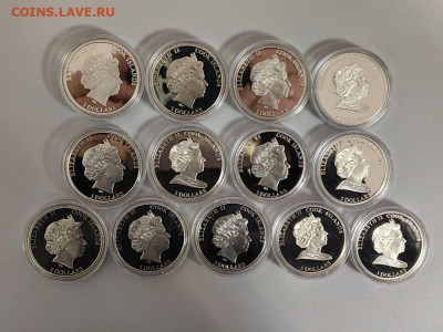 5дол 2010-13гг О-ва Кука, Легенды Голливуда (13шт), Ag925 - ЯЯ Легенды Голливуда - 3