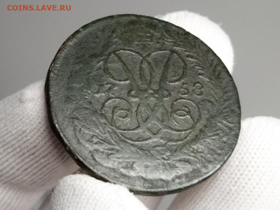 2 копейки 1758 (R2, Ильин-10 руб) надпись сверху, гурт сетка - LRM_20251117_161153