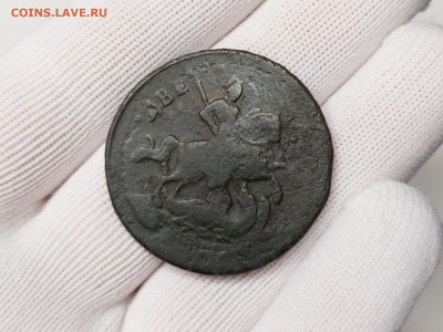 2 копейки 1758 (R2, Ильин-10 руб) надпись сверху, гурт сетка - LRM_20251117_155249