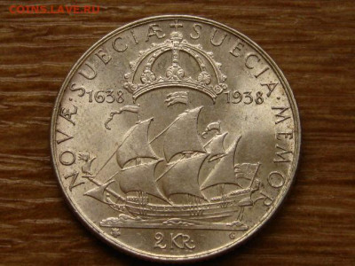 Швеция 2 кроны 1938 300 лет до 03.12 в 22.00М - IMG_6577.JPG